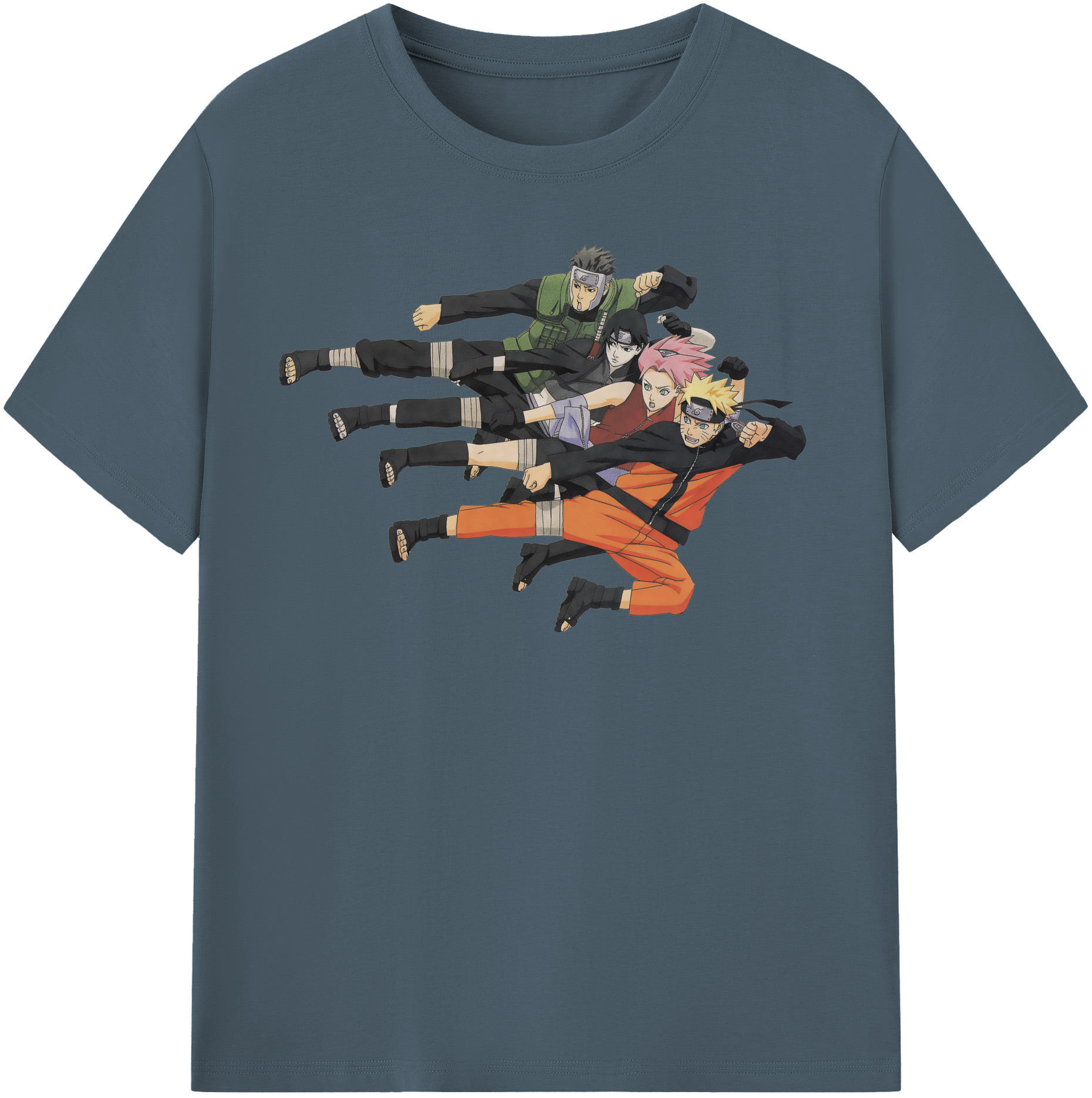 （画像用） NARUTO -ナルト- うずまき ナルト Uzumaki Naruto 綿100％半袖Tシャツ（フロントプリント）